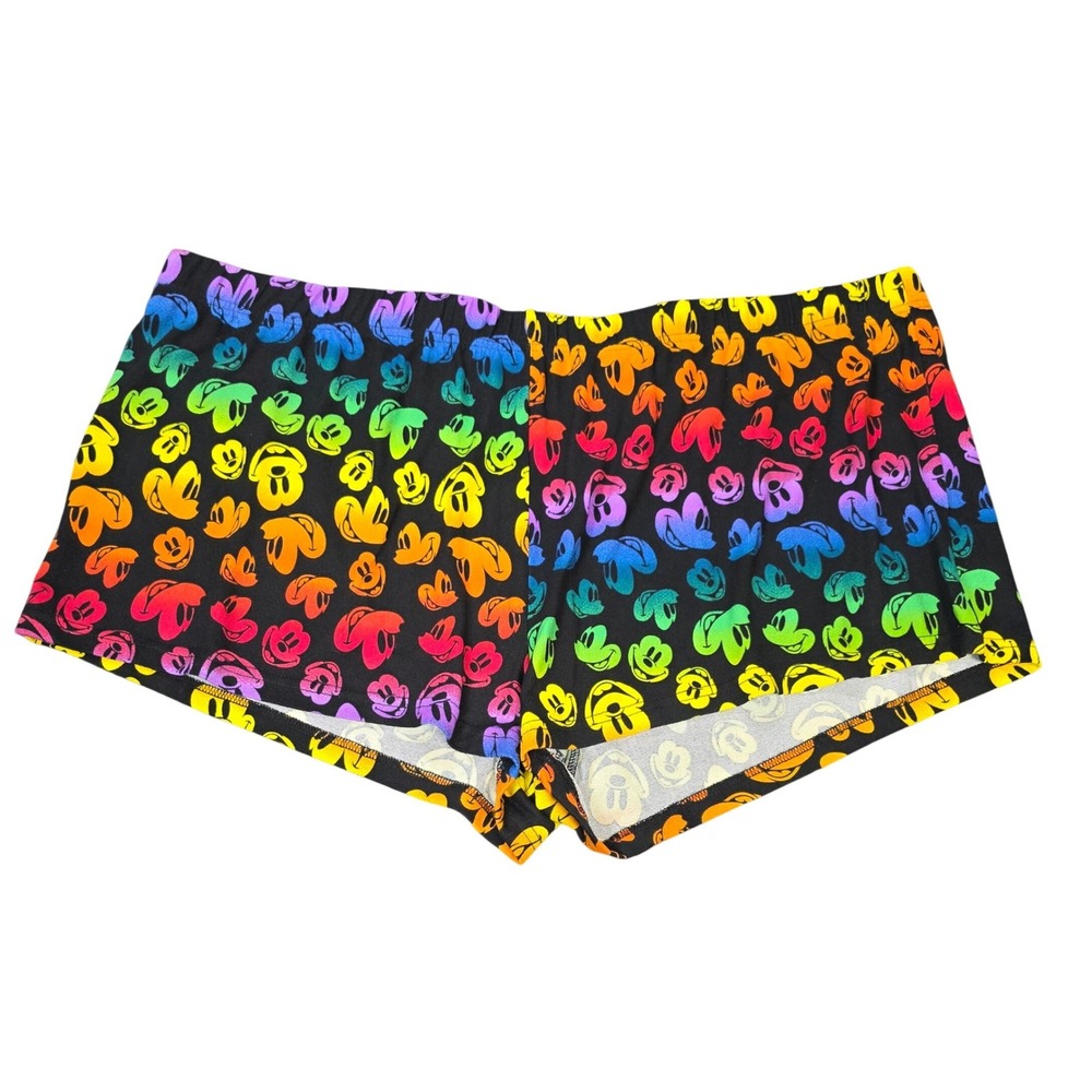 Disney Mickey Mouse Rainbow Pride Sleep Shorts Women's 2XL Plus Size 18W-20W